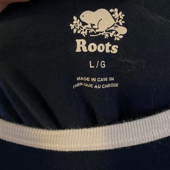 Roots Navy T-Shirt - Picture 2 of 2